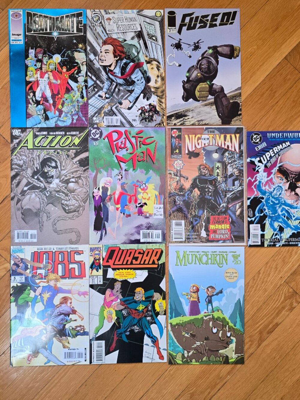 NEW Comic Book Lot #1 Set of 10 Marvel DC Image Valiant Superman Quasar